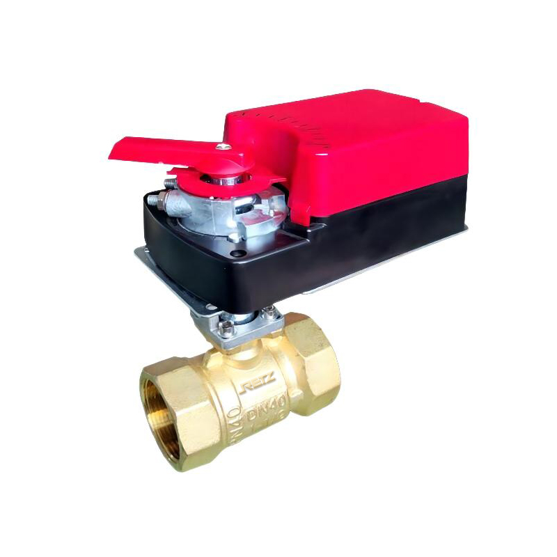 RETZ进口品质 黄铜内螺纹电动调节球阀