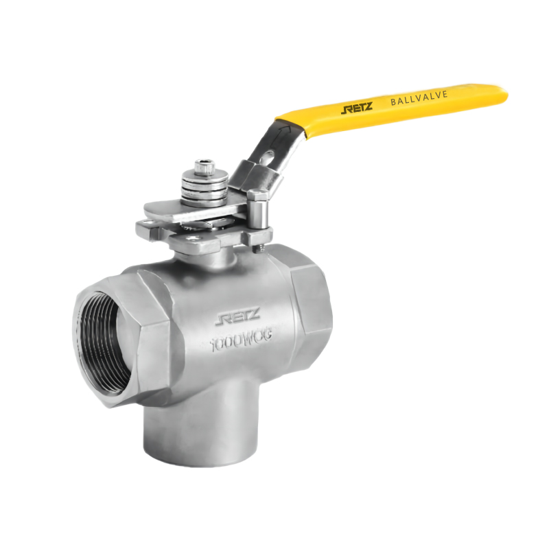 RETZ进口品质 立式三通球阀
