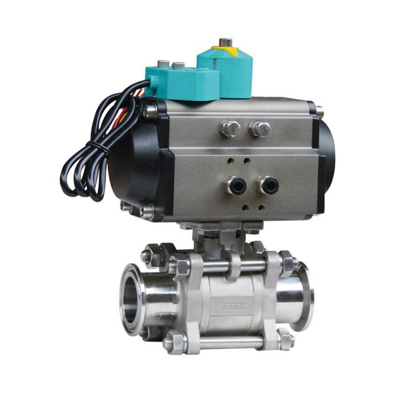 RETZ进口品质 气动卡箍球阀