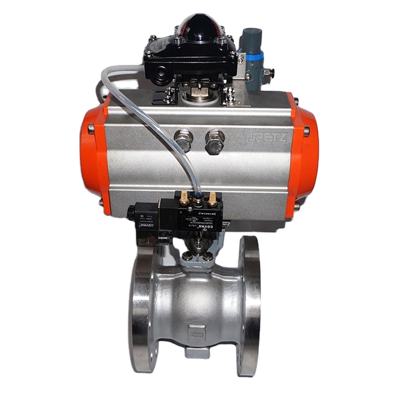 RETZ进口品质 气动偏芯半球阀