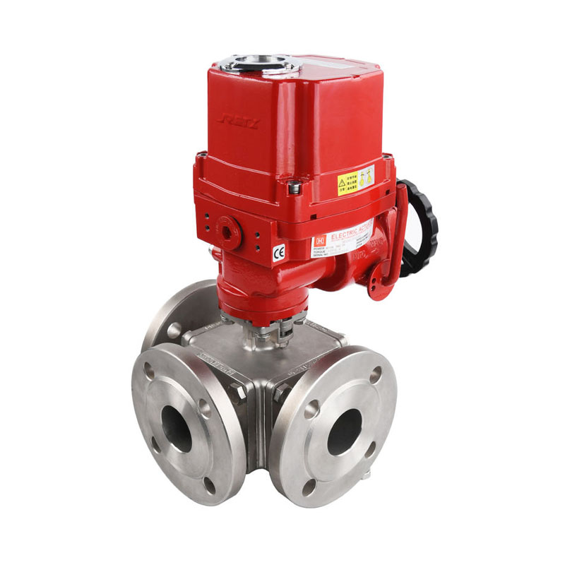 RETZ进口品质 电动法兰三通球阀