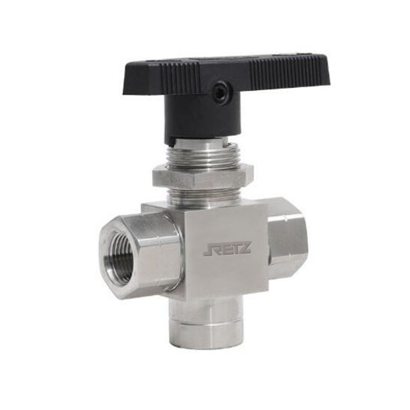 RETZ进口品质 带面板安装三通球阀