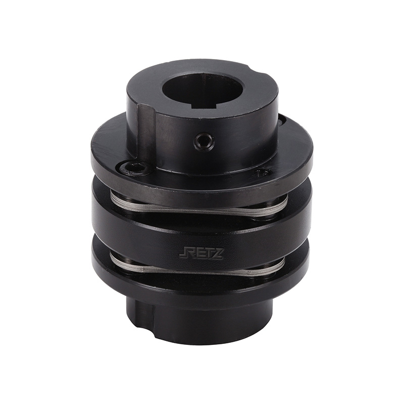RETZ进口品质 台阶式键槽顶丝双膜片联轴器(45#)