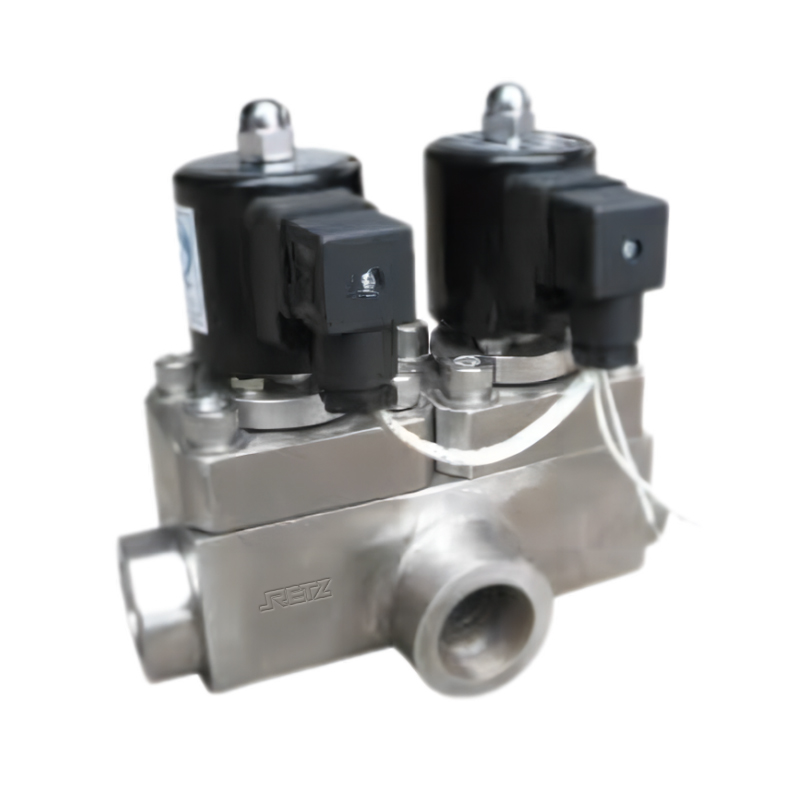 RETZ进口品质 双线圈三通电磁阀