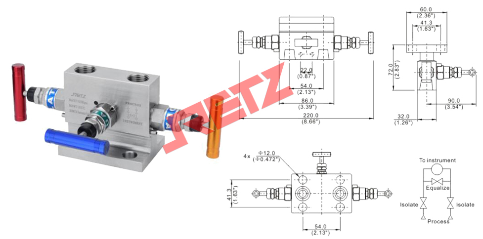 进口U-V3-8F-FL-T 仪表三阀组结构.jpg